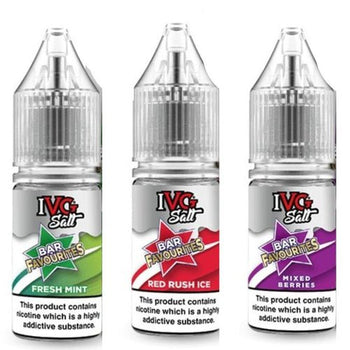 IVG Nic Salt Bar Favourite 10ml E Liquid- Pack Of 10